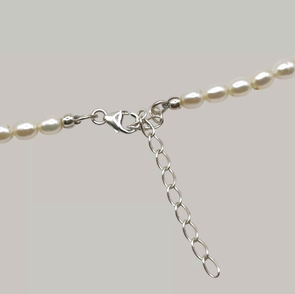 Nicky Butler Silver 18” Freshwater Cultured Rice Pearl Necklace NB Designer NWT - Picture 15 of 16